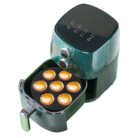 Lunaev 7 Gözlü Silikon Çok Amaçlı Airfryer Muffin Cupcake Kek ve Çörek Pişirme Kalıbı