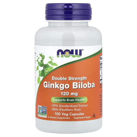 Double Strength Ginkgo Biloba 120 mg 100 veg capsules