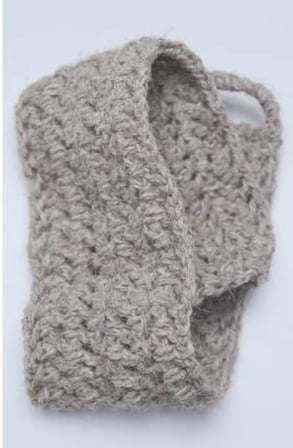 Keçi Kılı Sırt lifi El örmesi. 70 cm 11 cm gri