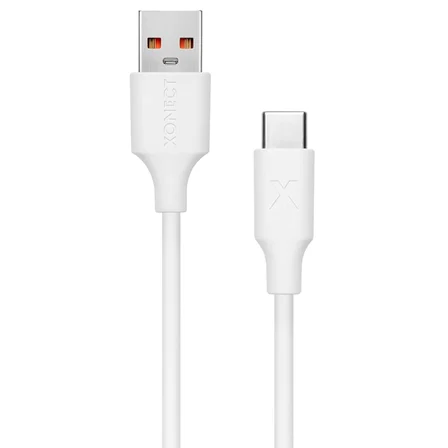 USB to Type-C ile Uyumlu iPhone ve Samsung ile Uyumlu Hızlı Şarj ve Data Kablosu 100 cm (Beyaz)