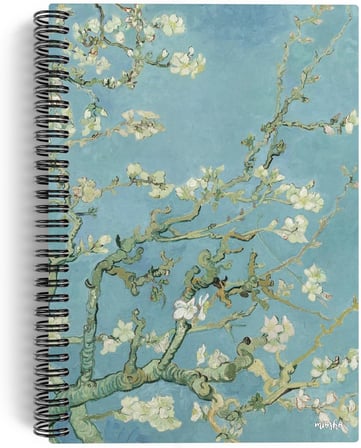 Vincent Van Gogh/Almond Blossom,1890 | Spiralli Defter 01 | A5 | Çizgisiz | 100 Sayfa | Sanat