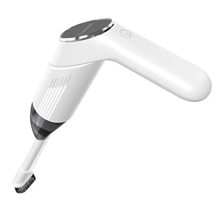 Earldom V5 180 Derece Katlanabilir Kablosuz Araç Süpürge Beyaz