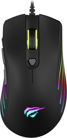 Gamenote Gamer Mouse, RGB, 800-1600-2400-3200 DPI, USB, MS1002