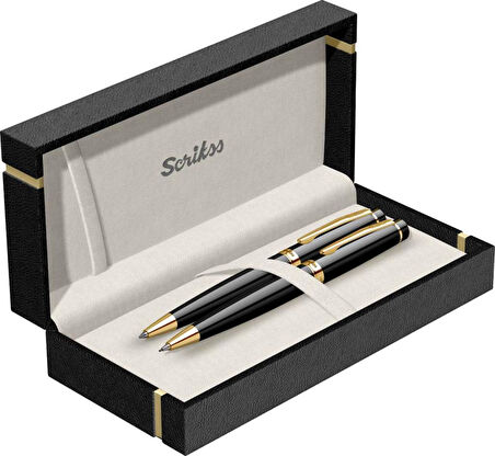 Scrikss Siyah Altın Kalem Seti