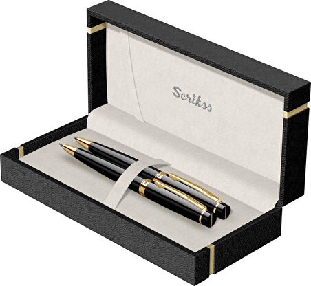 Scrikss Siyah Altın Kalem Seti