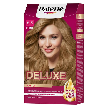 5 Adet Palette Deluxe 8-5 Bej Sarı Saç Boyası 115 Ml