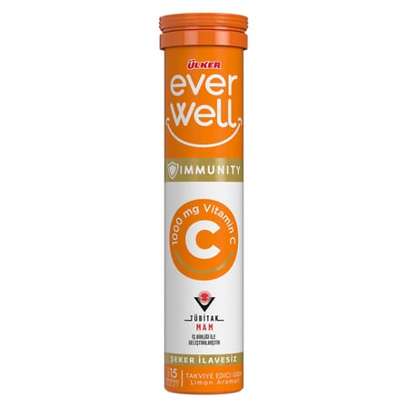 5 Adet Ülker Everwell C Vitamin Aserola Efervesan Tablet 67.5 G