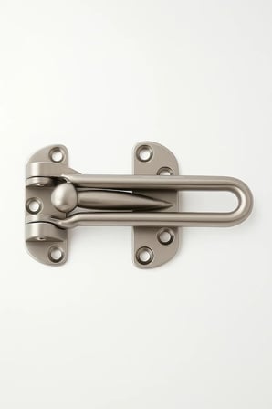 Zamak Döküm Kapı Emniyet Kilidi, Ayarlanabilir, Kapı Emniyet Kelepçesi, 10 cm, Renk Seçenekli, Yarım Açılabilir, Güvenlik Kilidi, Kolay Montajlı, Kilit Aksesuarı (Saten)