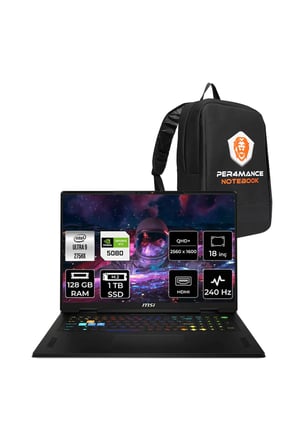 Vector 18 HX AI Ultra 9 275HX 128GB 1TB SSD RTX5080/12GB 175W 18" QHD+ 240Hz FDOS Gaming Laptop