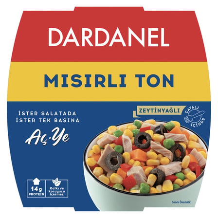 3 Adet Dardanel Mısırlı Aç & Ye 160 G