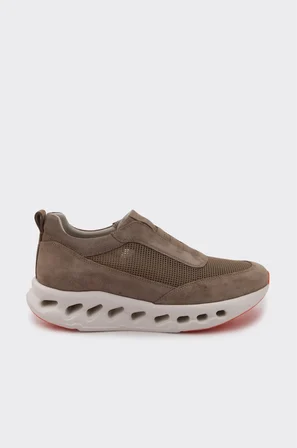 Hakiki Deri Lazer Kesim Erkek Sneaker
