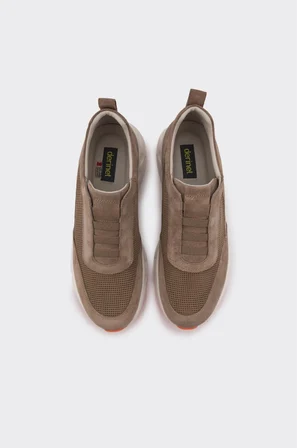 Hakiki Deri Lazer Kesim Erkek Sneaker