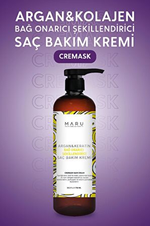 Maru Yoğun Bakım Durulanmayan Şekillendirici Saç Bakım Kremi 750 ml 8684382736645