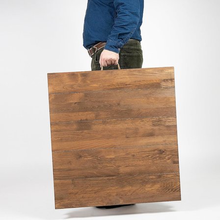 Katlanır Sabit Ayaklı Kamp, Piknik ve Bahçe Masası 70x150 cm - Ceviz Renk