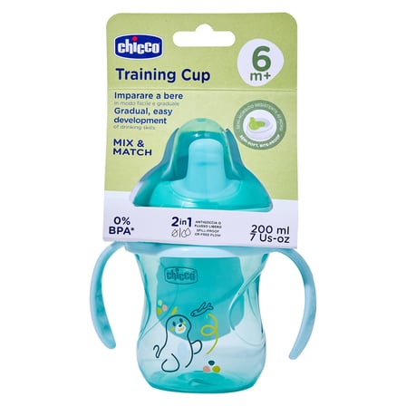 4 Adet Chicco Yarı Yumuşak Uçlu Bardak +6 Ay Mavi 200 Ml