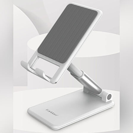 Earldom EH101 Katlanabilir Masaüstü Telefon Tablet Tutucu Beyaz