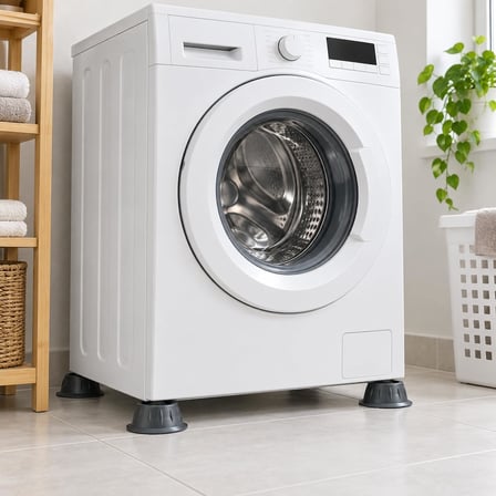 Titreşim Önleyici Makine Ayağı 4 Adet – Kaymaz Beyaz Eşya Altlığı – Çamaşır ve Bulaşık Makinesi için Darbe Emici Yükseltici – Gürültü Azaltıcı Sabitleyici Ayak (Siyah)