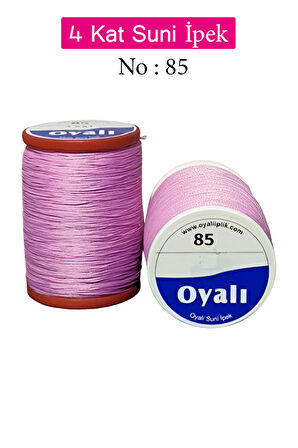 Oyalı 4 Kat Suni İpek İplik İğne Oyası Boncuk İpi Tığ Oyası No:85