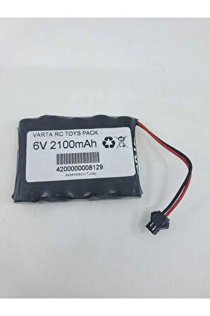 RC TOYS PACK 6V 2100 mah -siyah soket