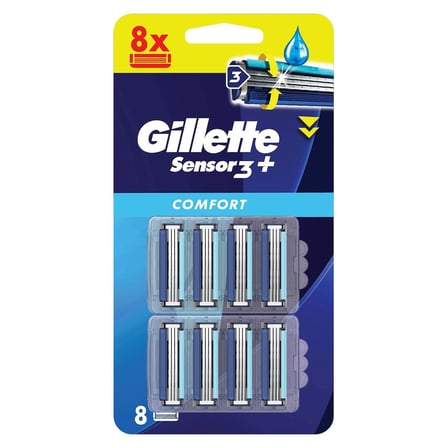 3 Adet Gillette Sensor3 Plus Comfort 8'li Bıçak