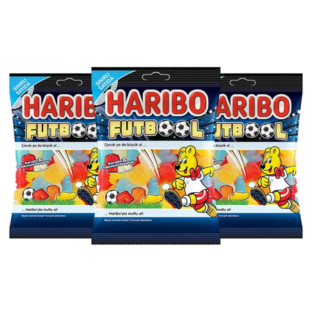 4 Adet Haribo Futbool Meyve Aromalı Yumuşak Şekerleme