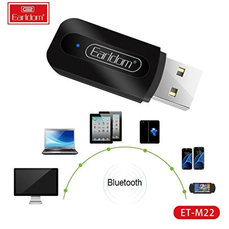 Earldom M22 Bluetooth 5.0 Usb Aux Dönüştürücü