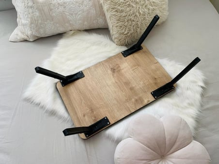 Folding Telefon ve Tablet Bölmeli Katlanır Ayaklı Laptop Sehpası Notebook Bilgisayar Çalışma Masası