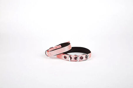 Softlu Köpek Boyun Tasması 1,5 cm x 30 cm Pembe