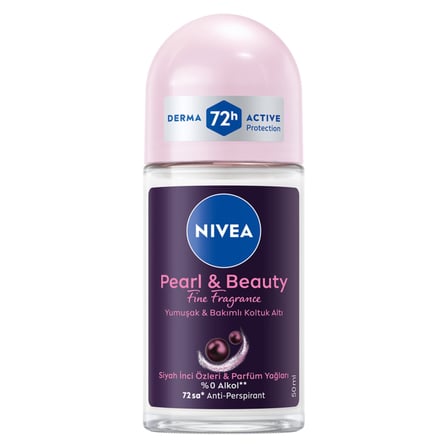 5 Adet NIVEA Kadın Roll-On Deodorant Pearl&Beauty Fine Fragrance 50 Ml