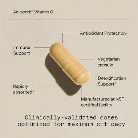 Advasorb Vitamin C With PureWay-C and Milk Thistle BİOPERINE 60 Veg. Caps
