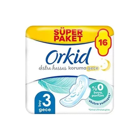 4 Adet Orkid Ekstra Hassas Dörtlü Paket Uzun Ekstra