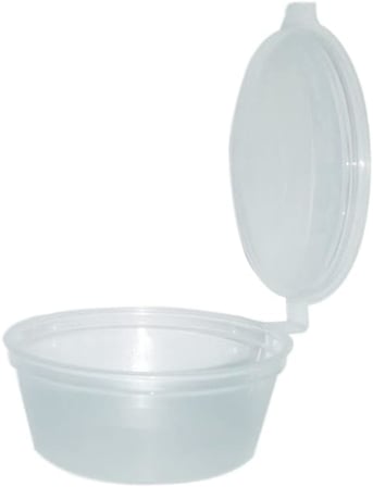 Sert Plastik Kapaklı Sos Kabı 60 cc - 50 Adet