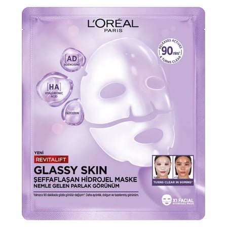 5 Adet L'Oréal Paris Revitalift Glassy Hidrojel Mask 25 G