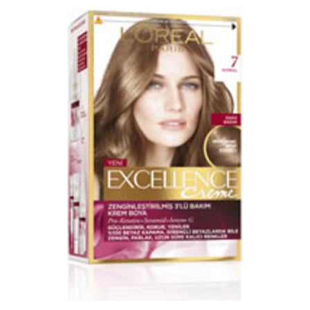 2 Adet L'Oreal Excellence Creme Saç Boyası 7 Kumral