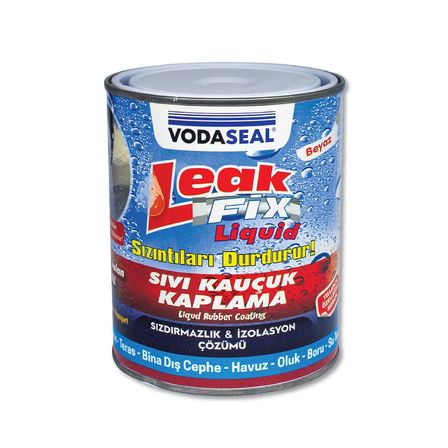 Leak Fix Liquid Su Sızdırmazlık Sıvı Kauçuk Kaplama İzolasyon Sızdırmaz 800 Gr-Beyaz
