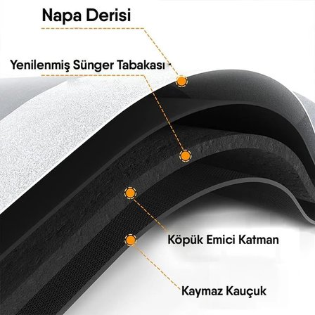 Banyo Paspası - Kaymaz Tabanlı - Süper Emici - Abdest Paspası - Uzun Gri 40 * 120 cm