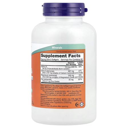 Calcium & Magnesium 120 Softgels