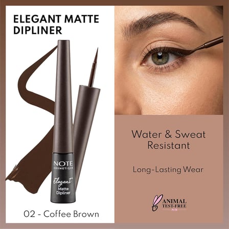 Cosmetics Elegant Matte Dipliner Waterproof Kahverengi, 02 Coffee Brown