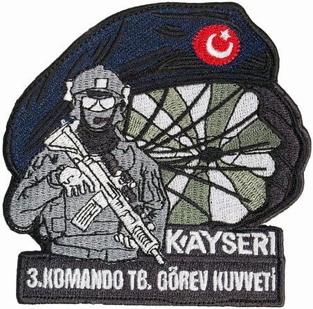 Airforcemarket Nakışlı Arma Siyah Amerikan Fermuarlı (cırt) Askeri Görev Yamaları, Bayrak (Atatürk Peç)