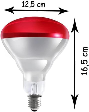 Ledvance 250W Infrared Kırmızı Ampul E27 Isıtıcılı Lamba Kırmızı Işık