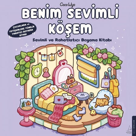 Benim Sevimli Köşem: Sevimli ve Rahatlatıcı Boyama Kitabı