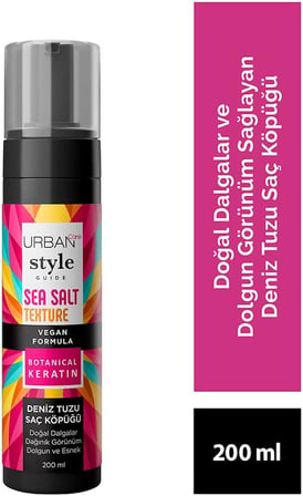 Style Guide Deniz Tuzu Doğal Dalga Sağlayan Şekillendirici Saç Köpüğü 200 ml- Vegan