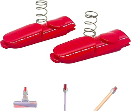 Dyson V8, V10, V11, V15 ile Uyumlu Boru ve Emici Başlık Butonu, Yaylı Mandal