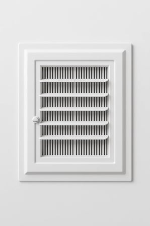 Plastik Banyo Wc Havalandırma Menfezi, Kolay Montajlı, Ekonomik, Sinek Böcek Geçirmeyen Yapı, Çift Taraflı Bantla Kullanılabilir, Buhar ve Nem Önleyici, Panjur Sistemli (45X45 CM)