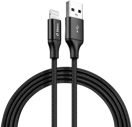 Alumicable XL Lightning Şarj ve Data Kablosu, Siyah, 2 m