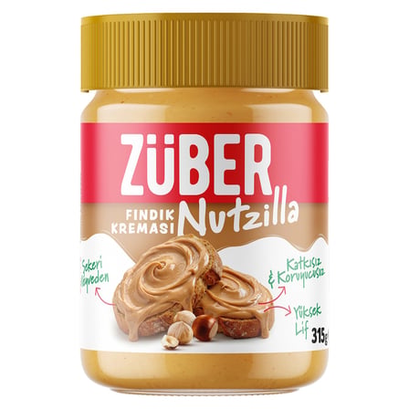 4 Adet Züber Nutzilla Fındık Kreması 315 G