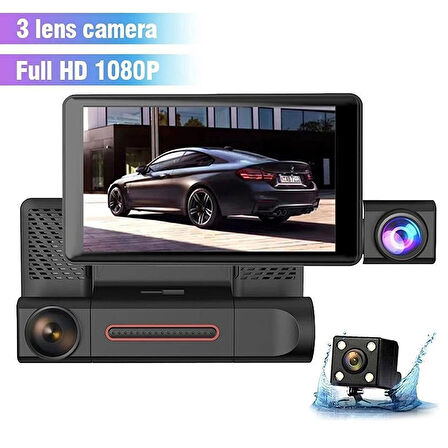 NAVİGOLD DS-413 Araç İçi Dvr Ekranlı 4.0 3 Kameralı Full HD