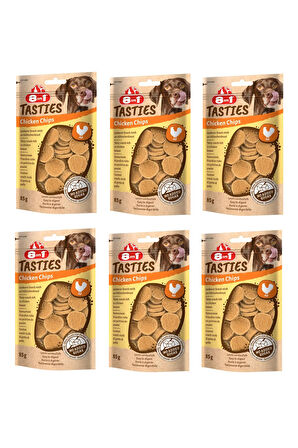 8in1 Tasties Chicken Chips  Tavuklu Köpek Ödülü 85 Gr. X 6 Adet