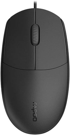 Rapoo N100C WIRED OPTICAL MOUSE BLACK
