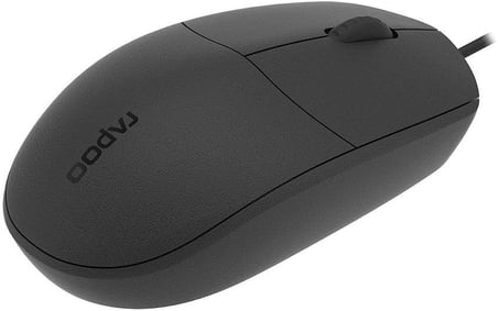 Rapoo N100C WIRED OPTICAL MOUSE BLACK